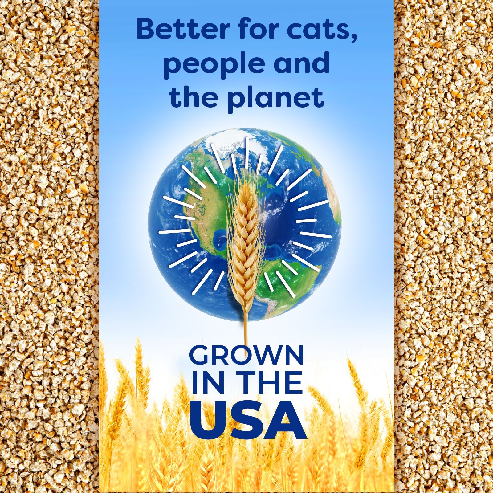 sWheat Scoop Fresh Linen Scented Natural Clumping Wheat Cat Litter, 14-lb bag