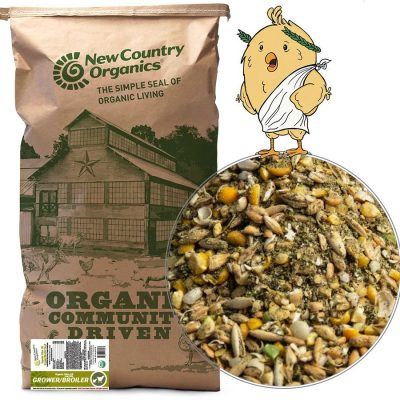 New Country Organics Organic Olive Oil Grower Broiler Chicken Feed, 40-lb bag