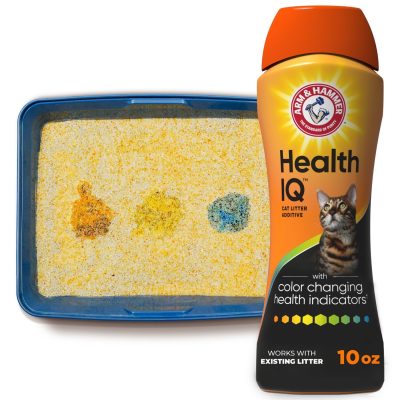 Arm & Hammer Litter Health IQ Cat Litter Additive with Color Changing Health Indicators, 10-oz container