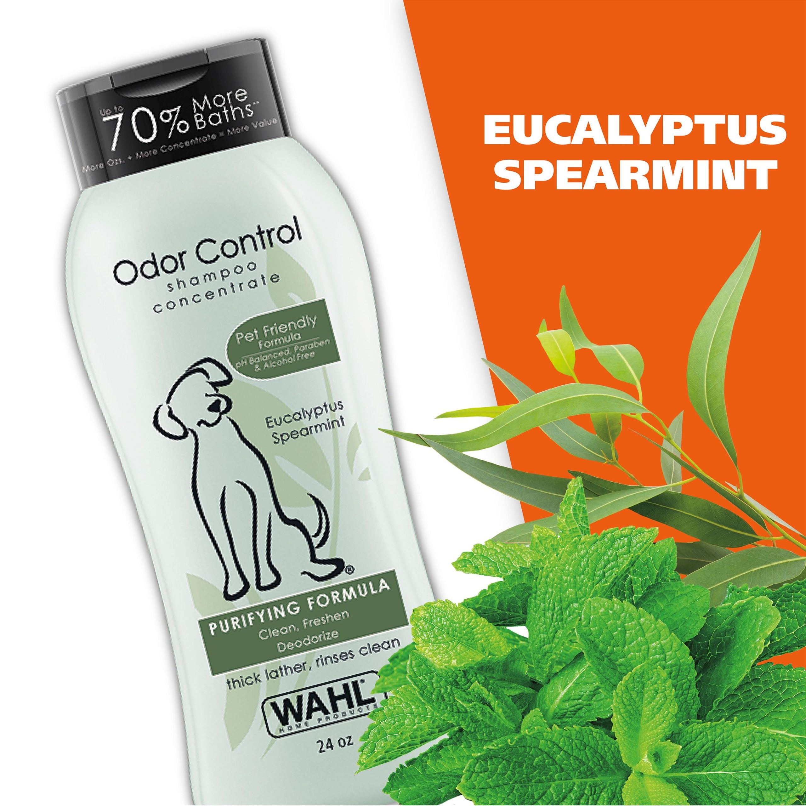 Wahl Odor Control Purifying Dog Shampoo, Eucalyptus & Spearmint Scent, 24-oz bottle - image 4