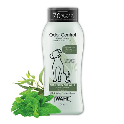 Wahl Odor Control Purifying Dog Shampoo, Eucalyptus & Spearmint Scent, 24-oz bottle