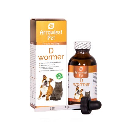 Arrowleaf Pet D Wormer Natural Dewormer Alternative for Cats & Dogs