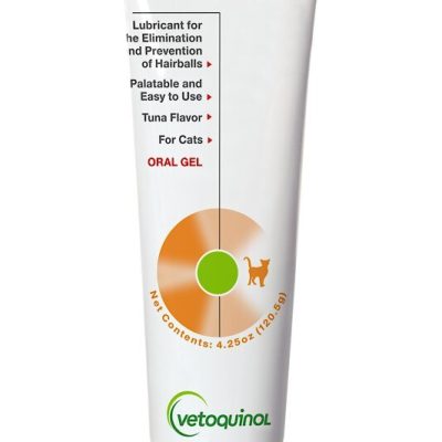 Vetoquinol Laxatone Tuna Flavored Gel Hairball Control Supplement for Cats, 4.25-oz tube