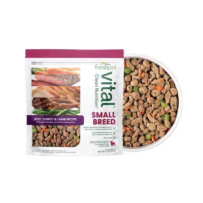 Freshpet Healthy & Natural Small Breed Non-GMO Beef, Turkey & Lamb Fresh Dog Food, 1-lb bag, case of 6