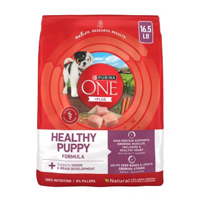 Purina ONE Plus Natural High Protein Healthy Puppy Chicken Formula Dry Puppy Food, 16.5-lb bag