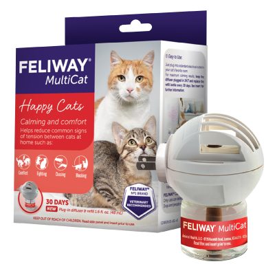 Feliway MultiCat 30 Day Starter Kit Calming Pheromone Diffuser for Cats, 1 count
