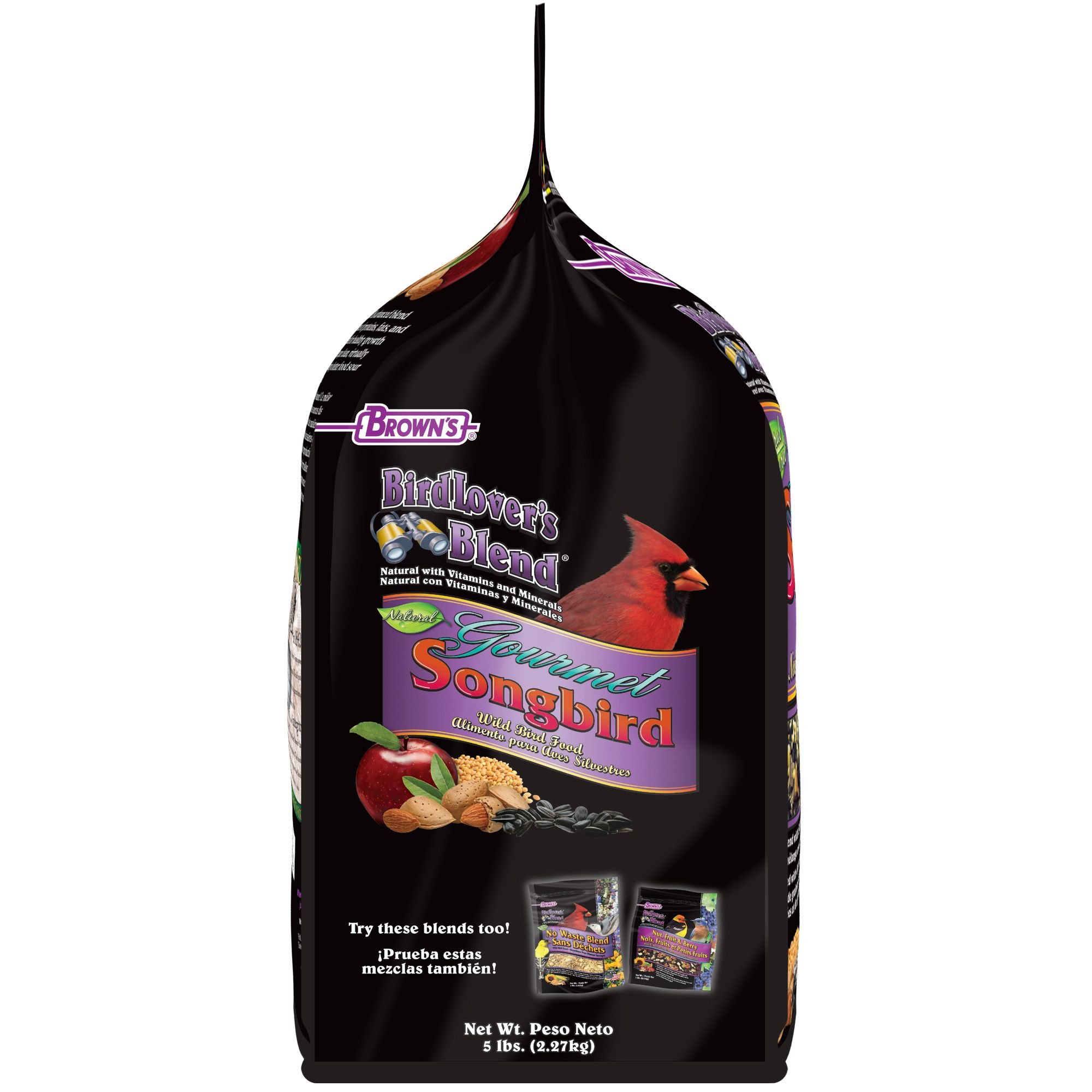 Brown's Gourmet Songbird with Almonds & Apples Wild Bird Food, 5-lb bag - image 5