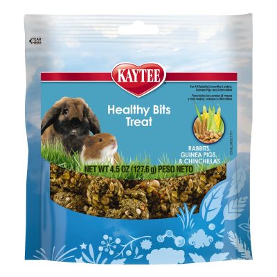Kaytee Forti-Diet Pro Health Healthy Bits Rabbit, Guinea Pig & Chinchilla Treats, 4.5-oz bag