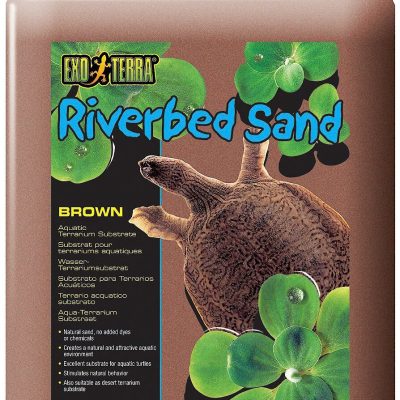 Exo Terra Riverbed Sand Brown Aquatic Terrarium Substrate, 10-lb bag