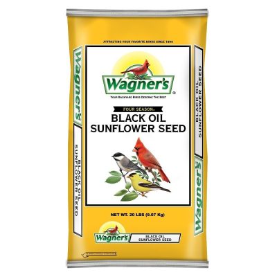 Wagner's Four Season 100% Black Oil Sunflower Seed Wild Bird Food, 20-lb bag