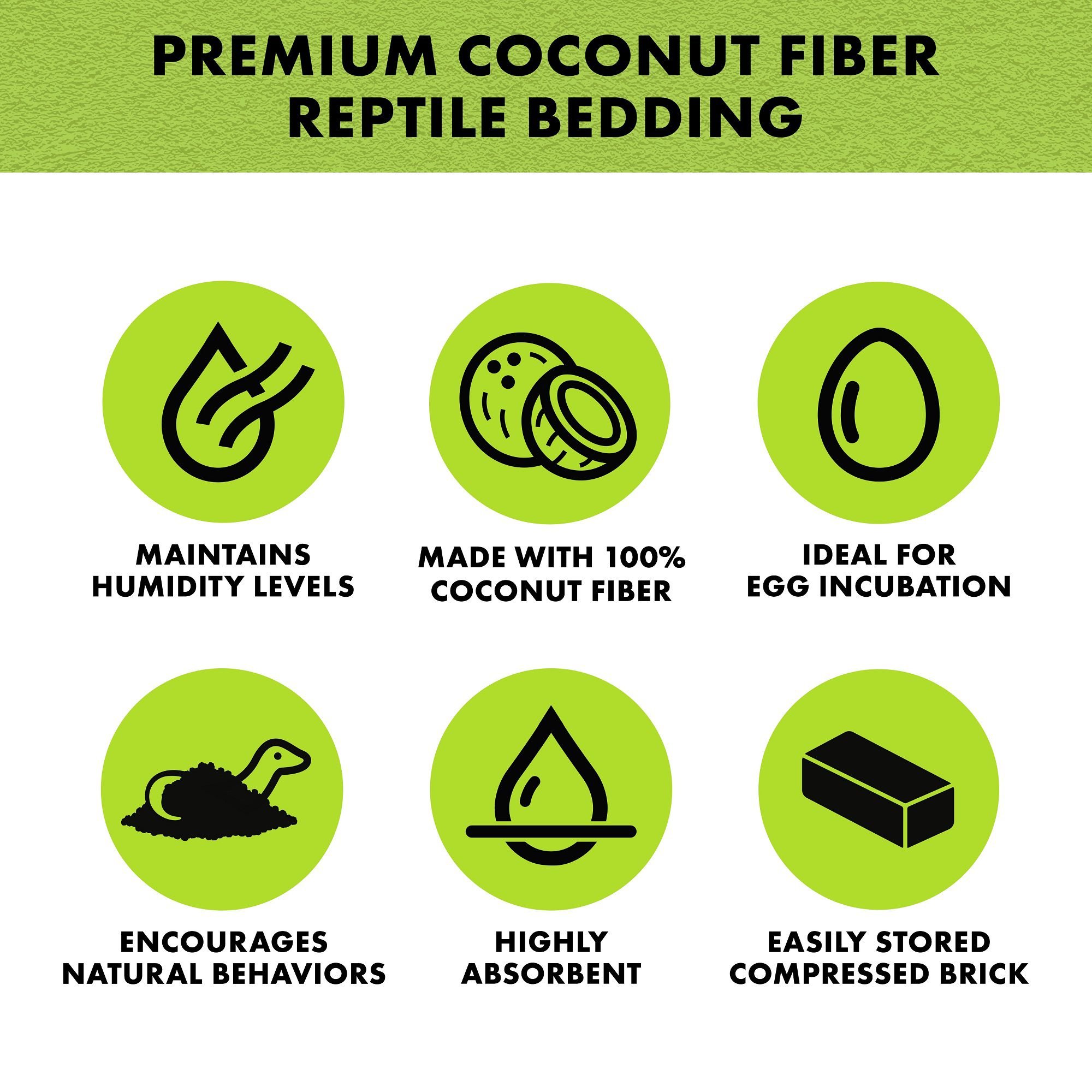 Zilla Coconut Husk Brick Premium Reptile Bedding, 1.43-lb bag - image 2