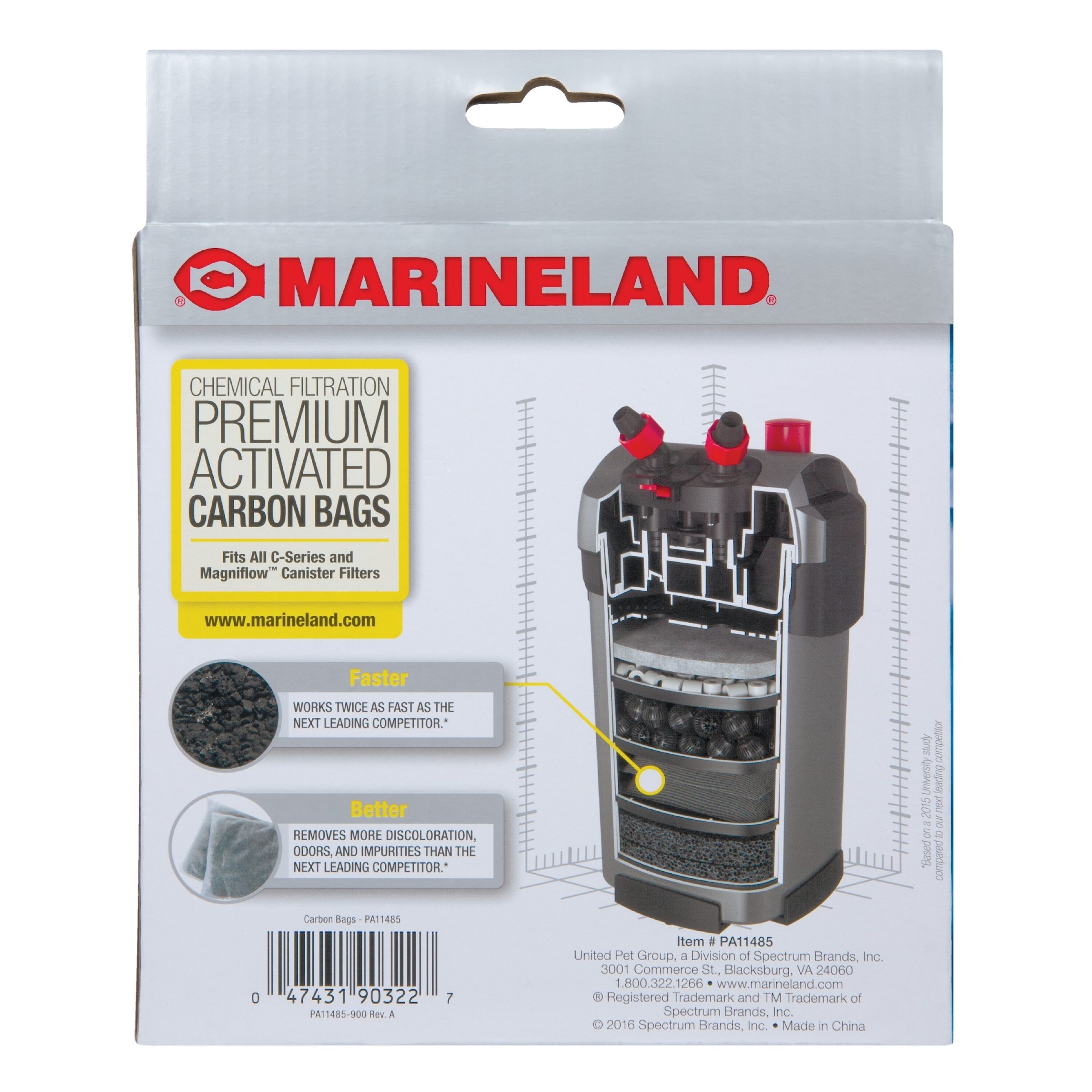 Marineland Rite-Size S, T & X, Fit All C-Series, Magniflow Chemical Aquarium Filtration Carbon Bags, 2 count - image 2