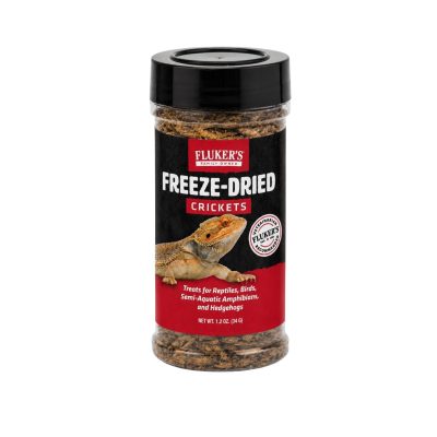 Fluker's Freeze-Dried Crickets Reptile Treats, 1.2-oz jar