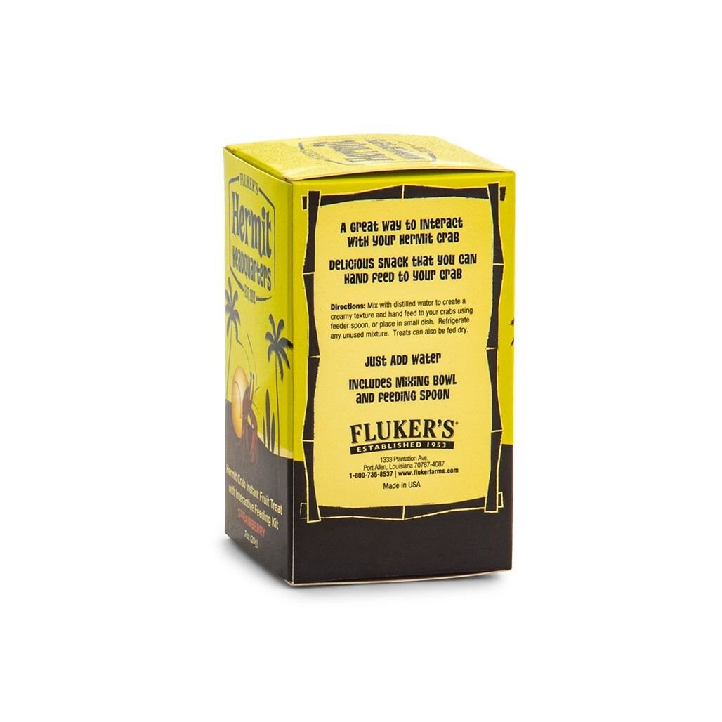 Fluker's Interactive Powder Strawberry Instant Fruit Hermit Crab Food, .7-oz