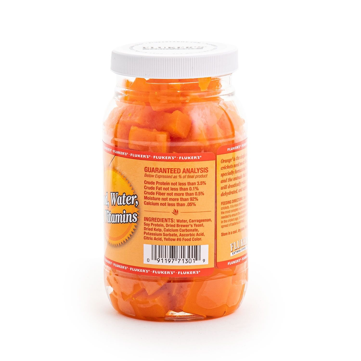 Fluker's Orange Cube Complete Cricket Diet Reptile Supplement, 12-oz jar
