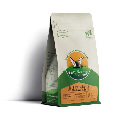 Rabbit Hole Hay Ultra Premium Hand-Packed Medium Timothy Hay for Small Pets, 12-oz bag