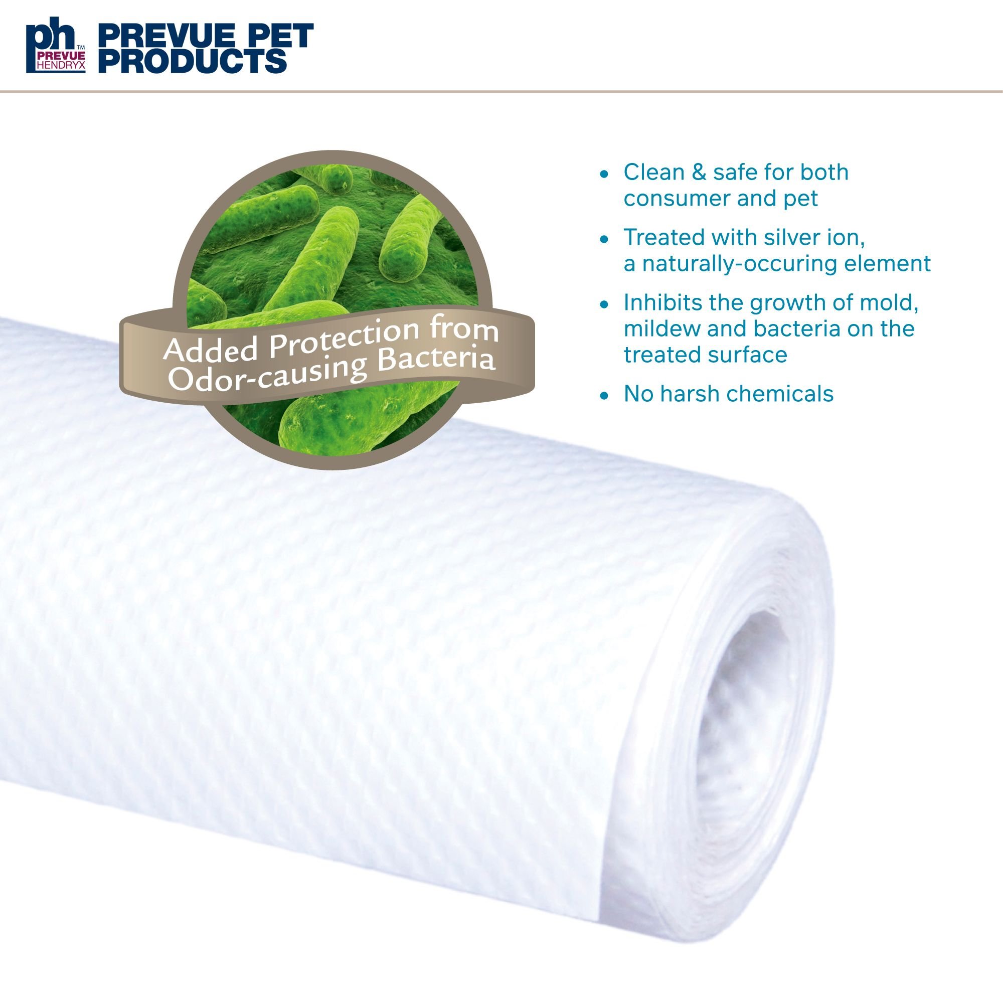 Prevue Pet Products T3 Antimicrobial Protected Paper Bird & Small Animal Cage Liner, 9 in x 25 ft