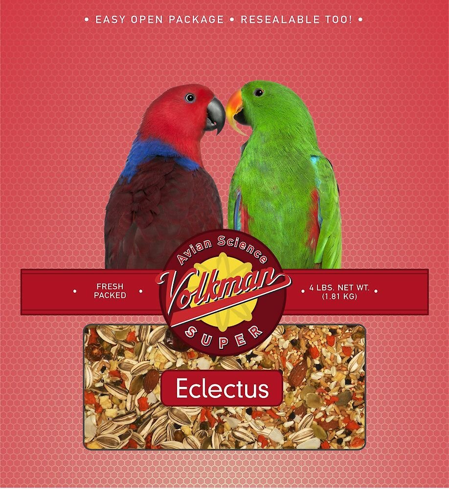 Volkman Avian Science Eclectus Bird Food, 4-lb bag