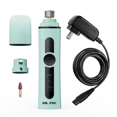 Andis Dr. Pol Cordless 2-Speed Dog, Cat & Small Pet Nail Grinder, Light Blue