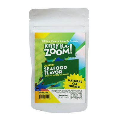Kitty Ka-Zoom Grain-Free Tuna with Catnip Crunchy Cat Treat, 2.75-oz bag