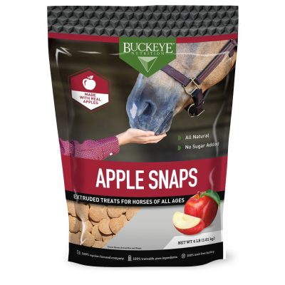 Buckeye Nutrition All-Natural No Sugar Added Apple Snaps Horse Treats, 4-lb bag
