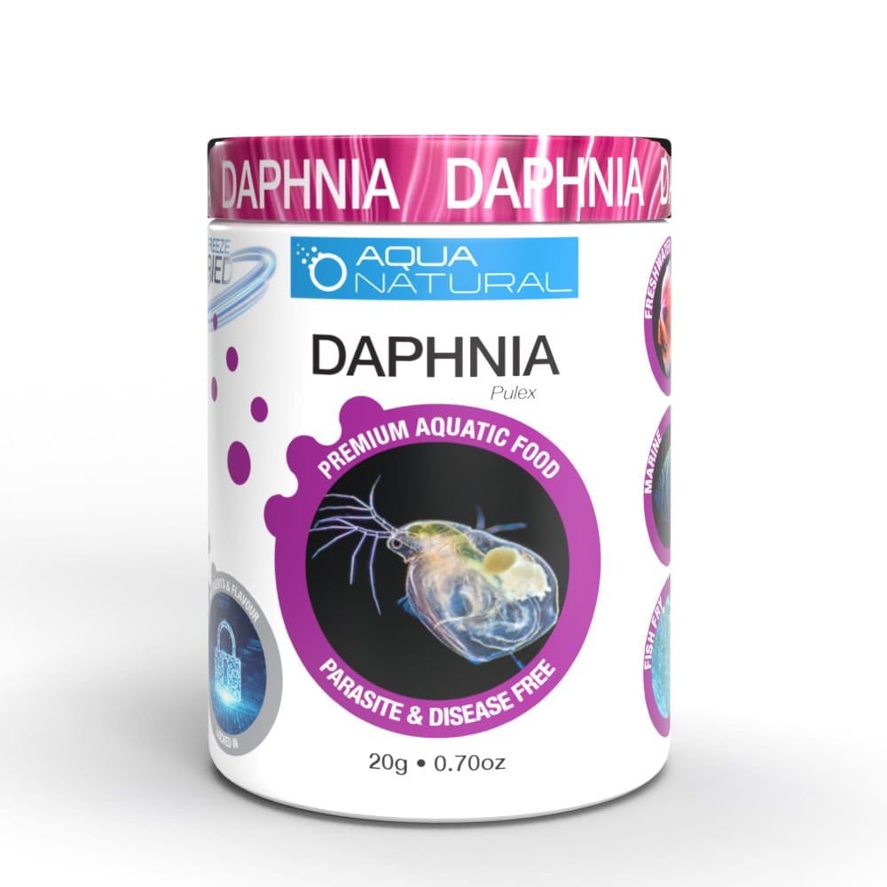 Aqua Natural Grain-Free Freeze-Dried Daphnia Fish Food, 0.70-oz tub