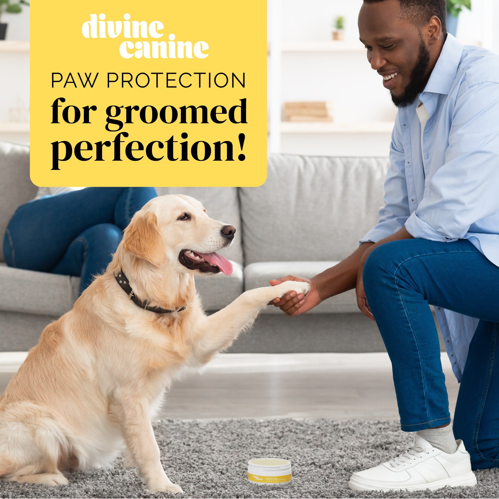 Divine Canine Supreme Paw Wax with Coconut Oil & Vitamin E Dog Paw Cream, 2-oz balm - image 3