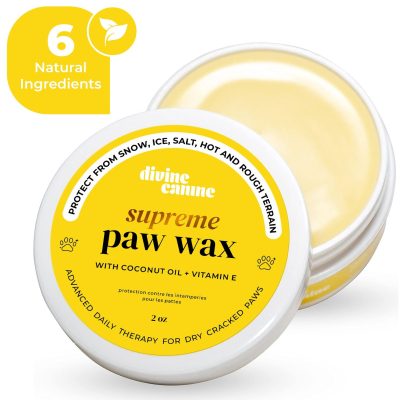 Divine Canine Supreme Paw Wax with Coconut Oil & Vitamin E Dog Paw Cream, 2-oz balm