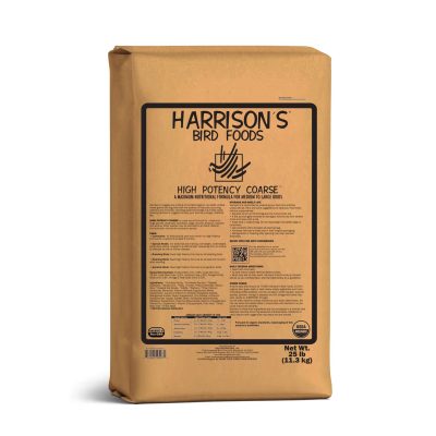 Harrison's Bird Foods High Potency Coarse Organic Pellet Bird Food, 25-lb bag