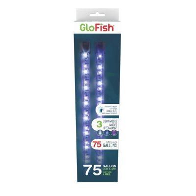 GloFish Multi-Color LED Aquarium Light Sticks, 75-gal, 10-in, 2 count