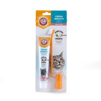 Arm & Hammer Products Fresh Breath Tuna Flavored Cat Dental Kit, 2.5-oz tube