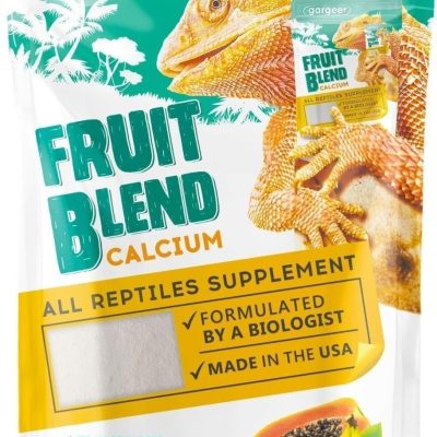 Gargeer Fruit Blend Calcium Powder with Vitamin D3 Reptile & Amphibian Supplement, 4-oz bag