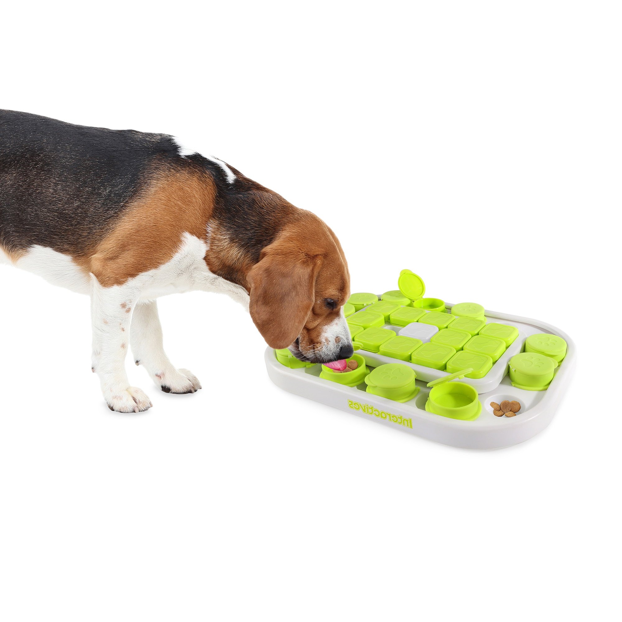 allforpaws Interactives Dog Sokudo Treat Dispensing Dog Puzzle Toy, Green