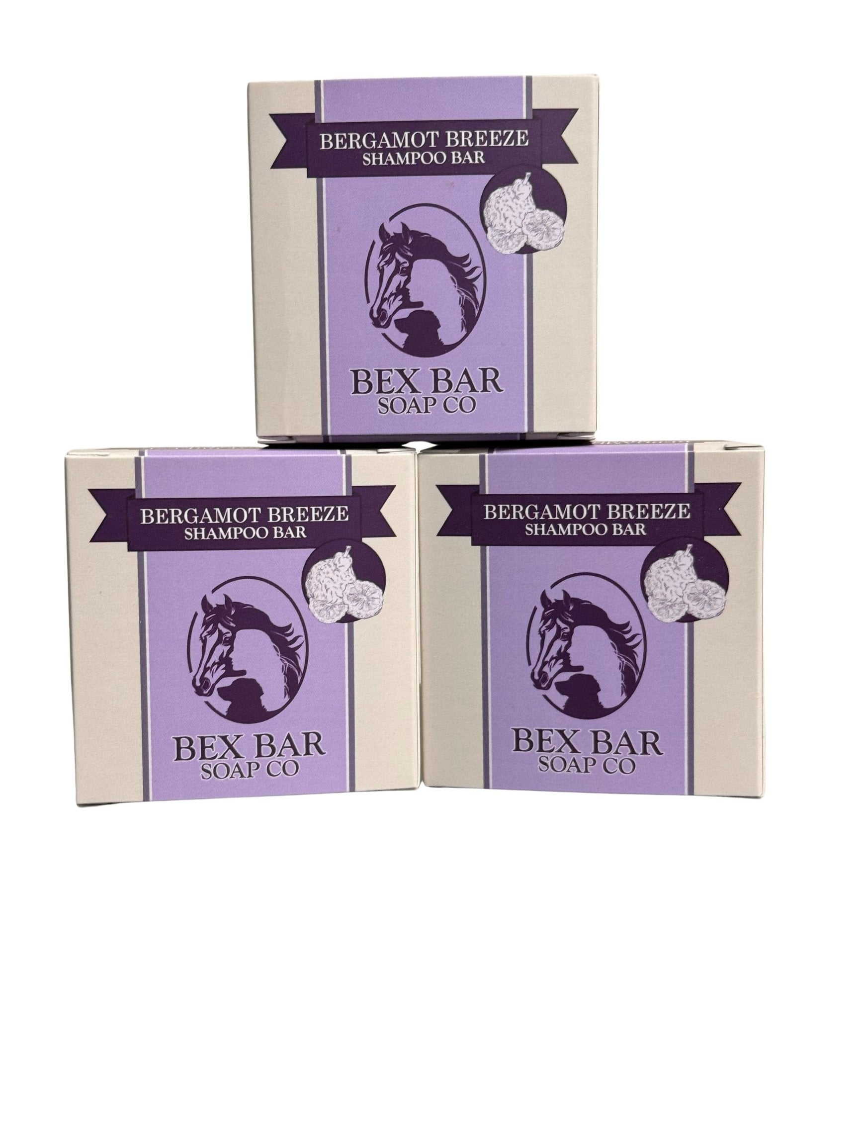 Bex Bar Horse Shampoo, 3-oz bar, 3 count, Bergamot Breeze