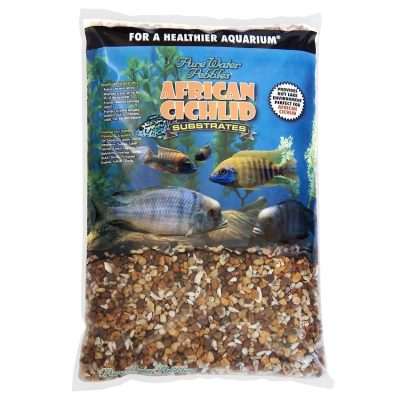 Pure Water Pebbles African Cichlid Aquarium Substrate, Malawi Mix, 20-lb bag
