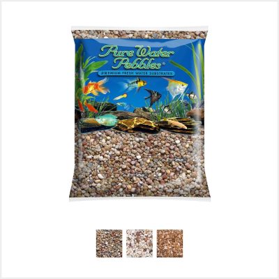 Pure Water Pebbles Natural Aquarium Gravel, Cumberland River, 5-lb bag