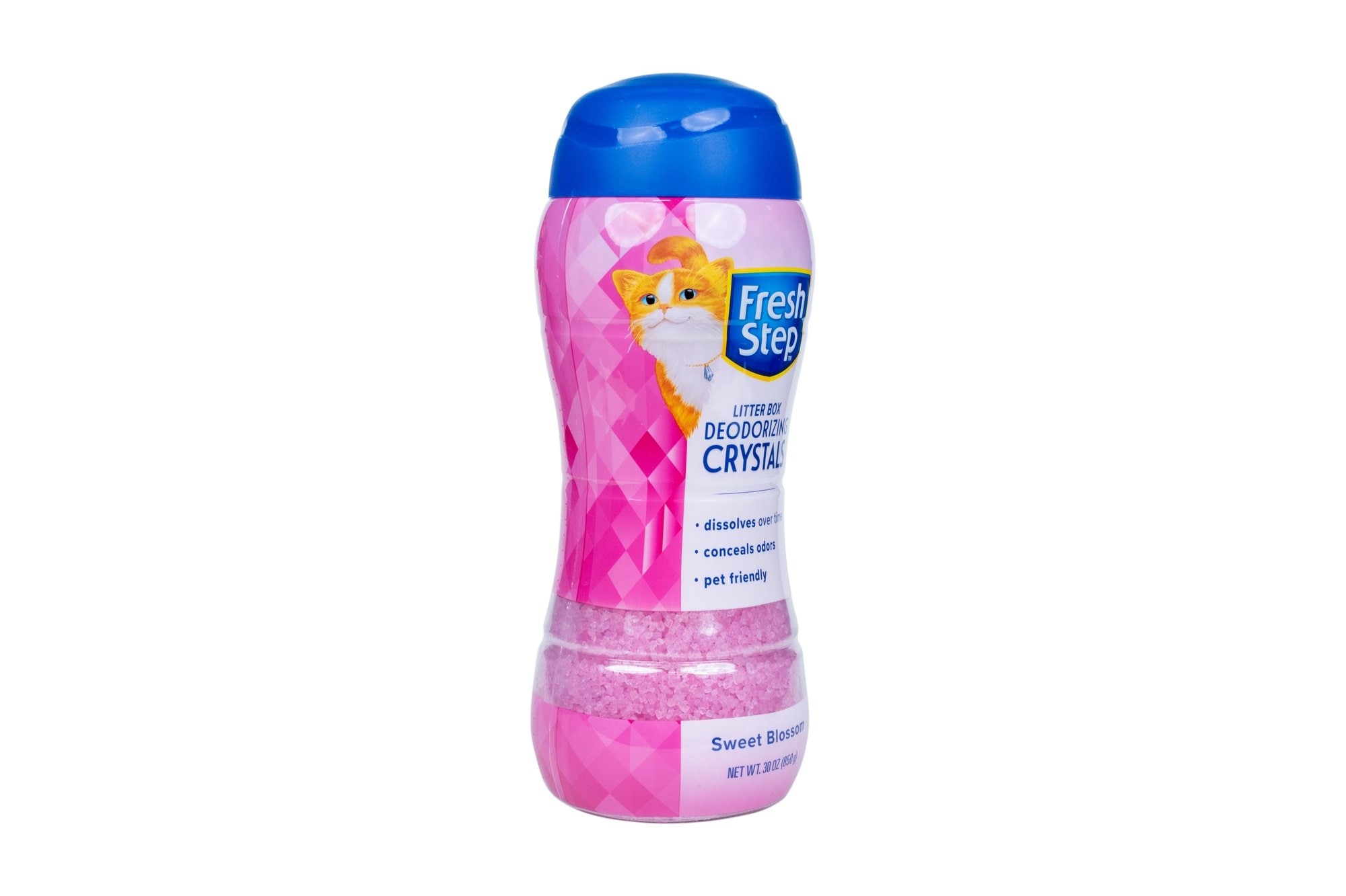 Fresh Step Products Sweet Blossom Scent Cat Litter Box Deodorizing Crystals, 30-oz bottle
