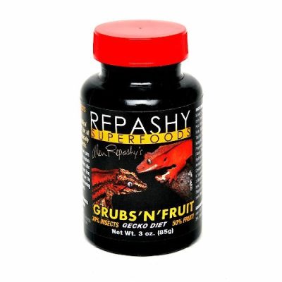 Repashy Superfoods Grubs 'N' Fruit Meal Replacement Powder Crested Gecko Food, 3-oz bottle