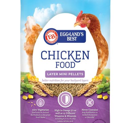 Eggland's Best 17% Protein Layer Mini-Pellets Chicken Feed, 40-lb bag