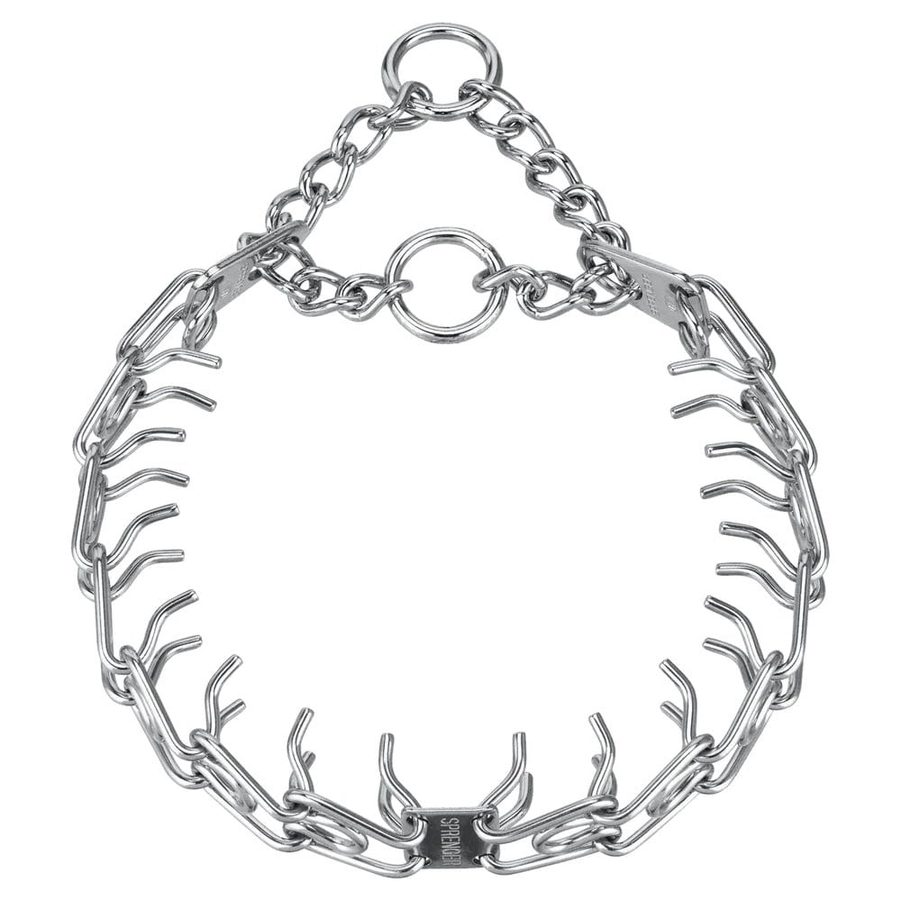 Herm Sprenger Ultra-Plus Prong Dog Training Collar, Chrome, 18-in neck, 3.0-mm wide