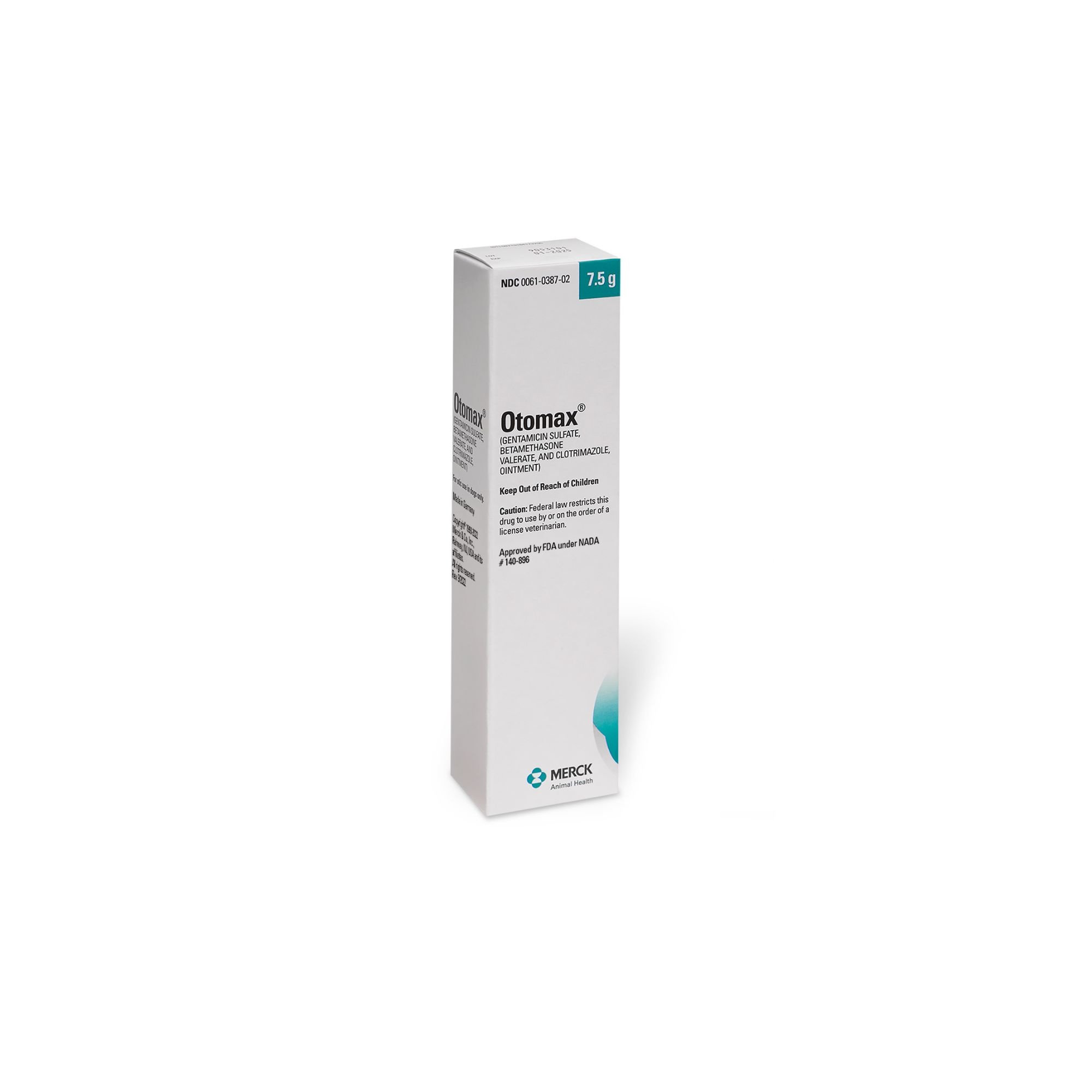 Otomax (Gentamicin / Betamethasone / Clotrimazole) Otic Ointment for Dogs, 7.5-g