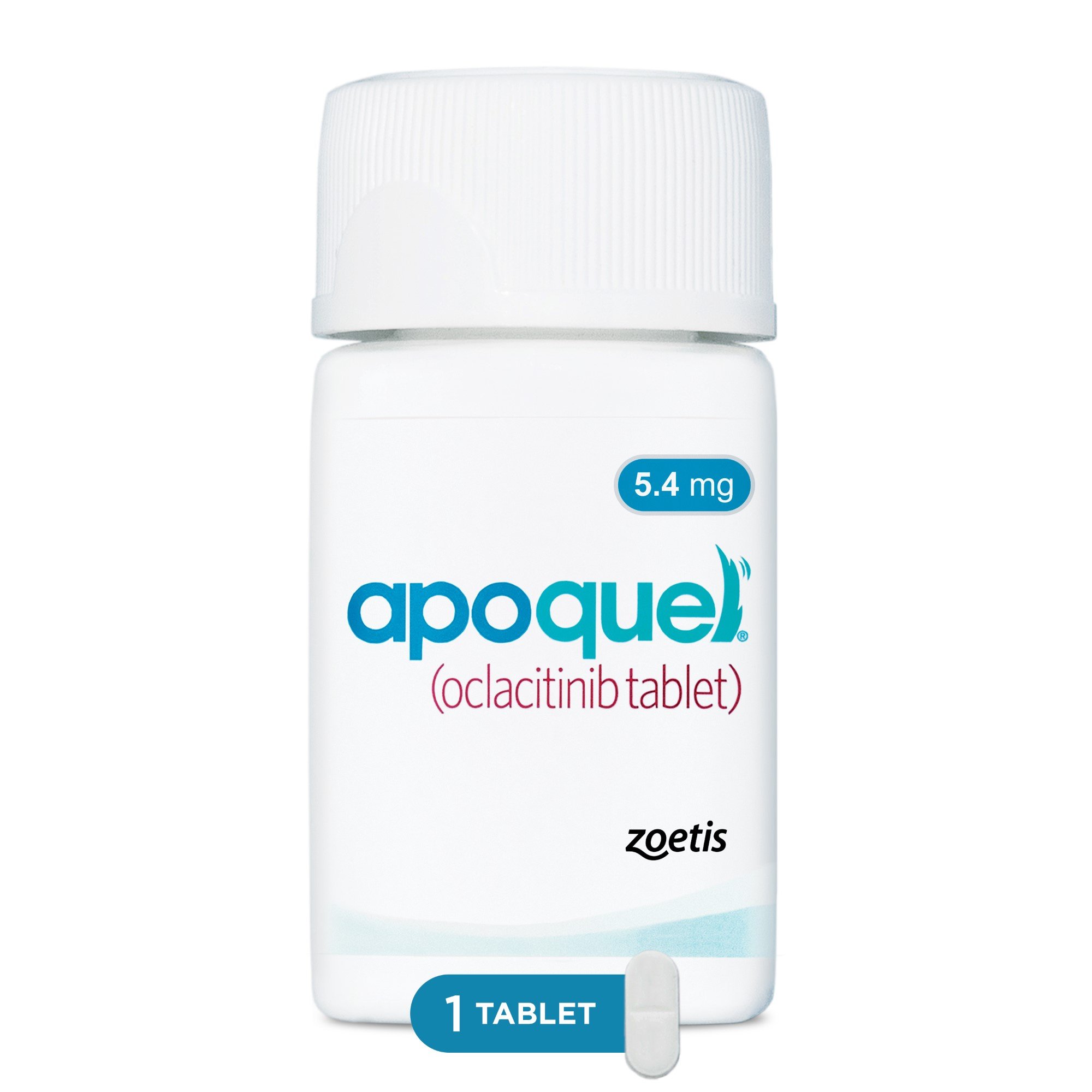 Apoquel (oclacitinib) TABLETS for Dogs, 5.4-mg, 1 tablet