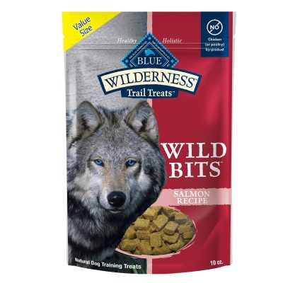 Blue Buffalo Wilderness Trail Treats Wild Bits Salmon Recipe Grain-Free Dog Training Treats, 10-oz bag