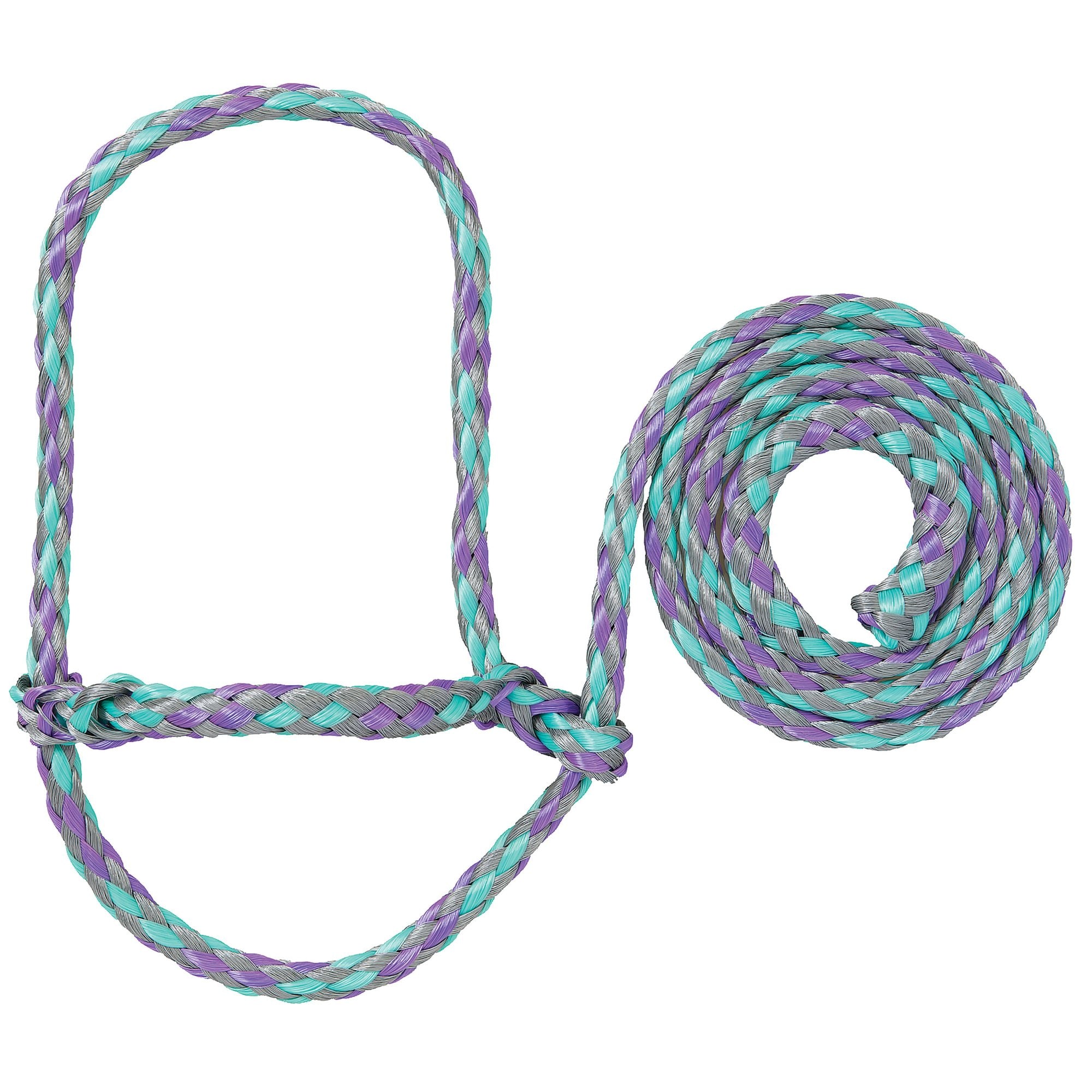 Weaver Livestock Polyester Rope Sheep & Goat Halter, Lavender/Mint/Gray, Average