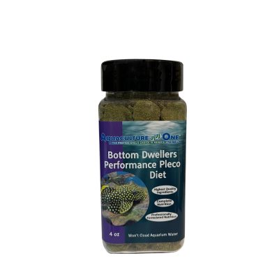Aquaculture-One Bottom Dwellers Performance Pleco Diet Fish Food, 4-oz jar