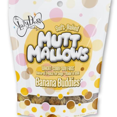 The Lazy Dog Cookie Co. Mutt Mallows Banana Buddies Soft-Baked Dog Treats, 5-oz bag