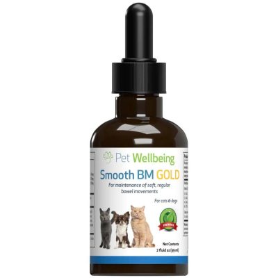 Pet Wellbeing Smooth BM GOLD Bacon Flavored Liquid Digestive Supplement for Cats & Dogs, 2-oz bottle