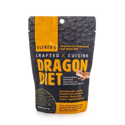 Fluker's Crafted Cuisine Juvenile Bearded Dragon Diet Reptile Food, 6.5-oz bag