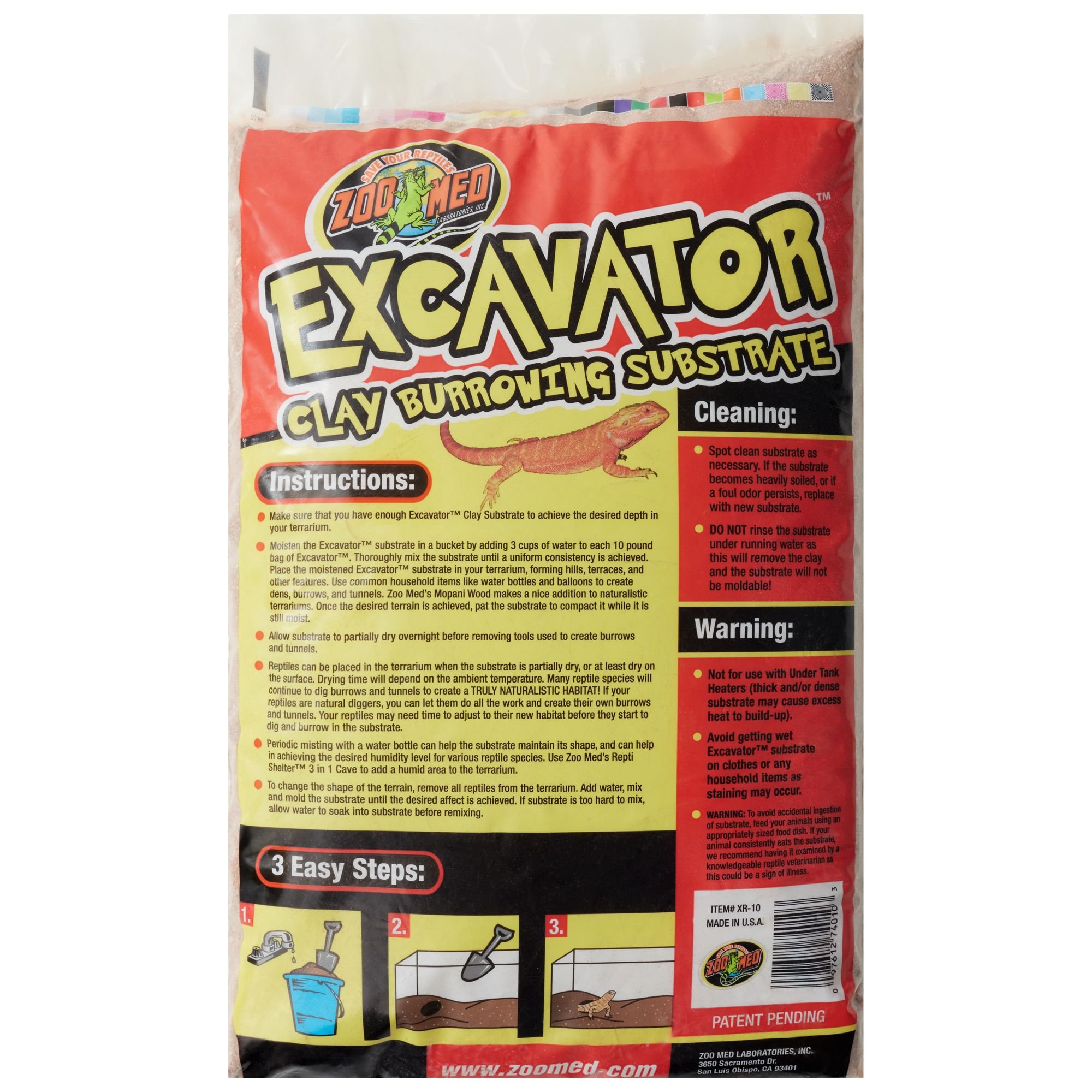 Zoo Med Excavator Clay Burrowing Reptile Substrate, 10-lb bag - image 2