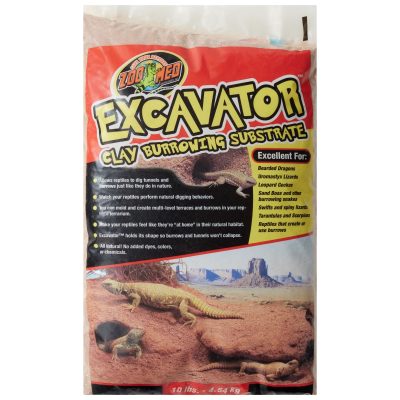 Zoo Med Excavator Clay Burrowing Reptile Substrate, 10-lb bag